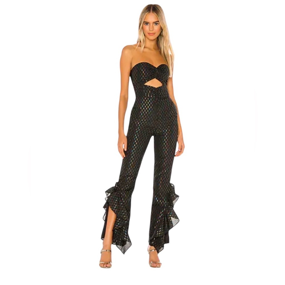 Lovers + Friends Lolita Jumpsuit in Black Size L